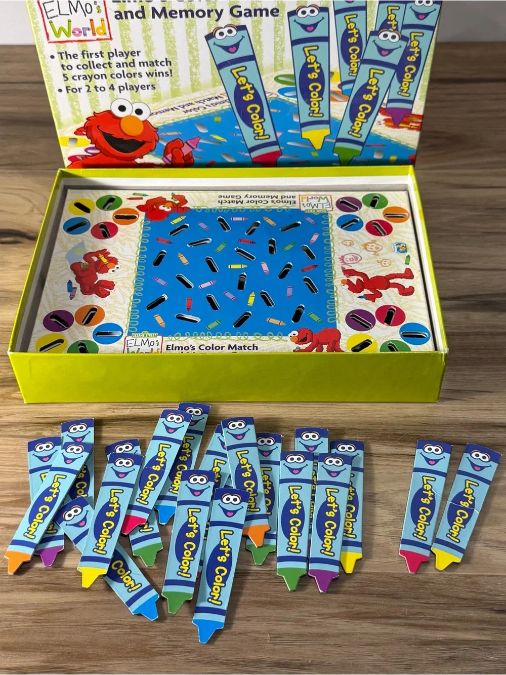 Elmo’s Color Match & Memory Game By RoseArt Ages 3 And Up